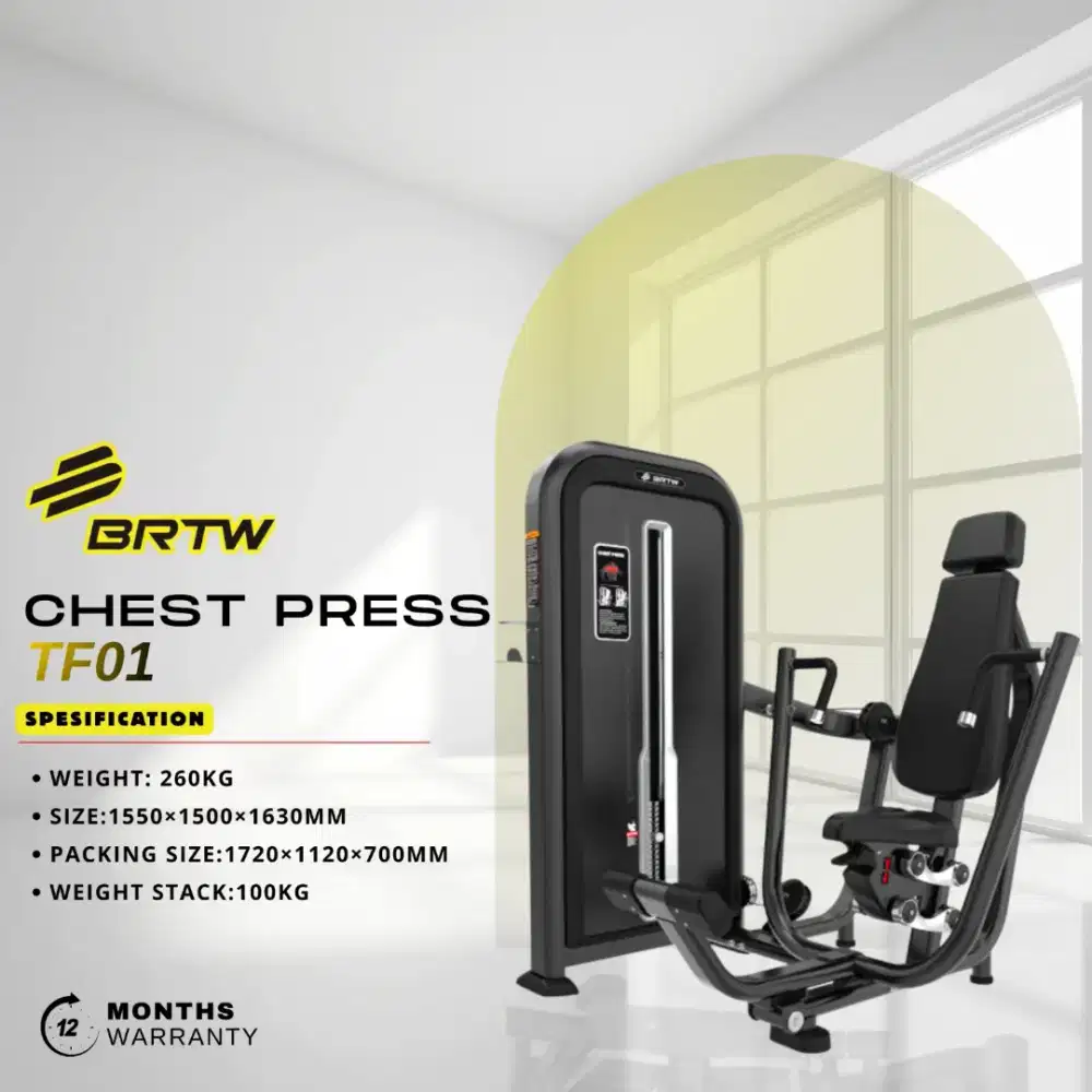 Chest Press BRTW TF01 Alat Fitness Gym Commercial