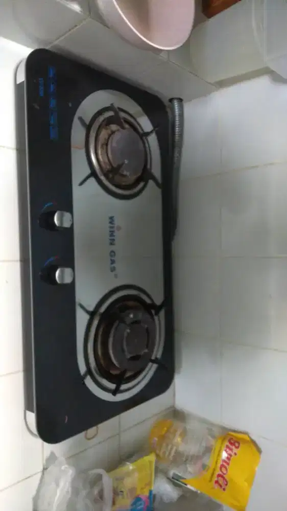 Kompor win gas 2 tungku + tabung gas 12kg