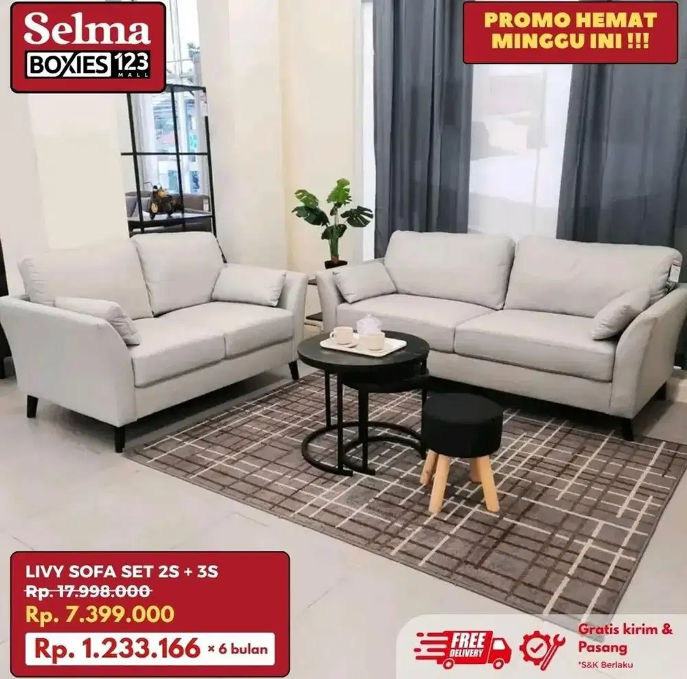 Livy sofa set ruang tamu