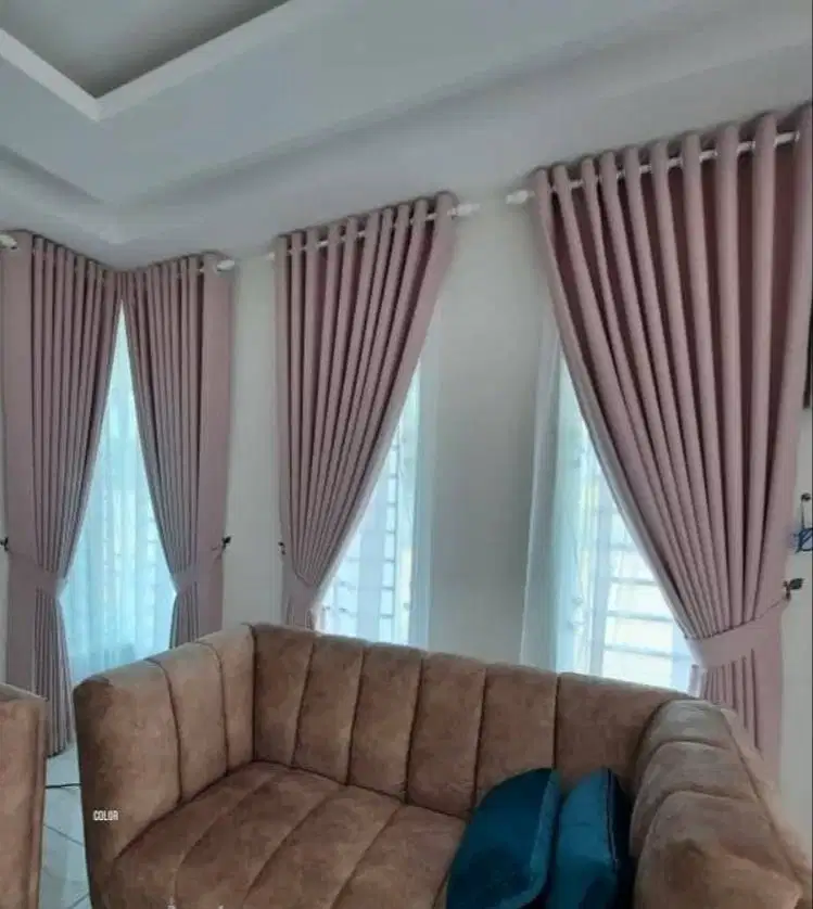 Cod Tirai Gorden Jendela Gordyn Mewah Hordeng Model Terbaru Murah