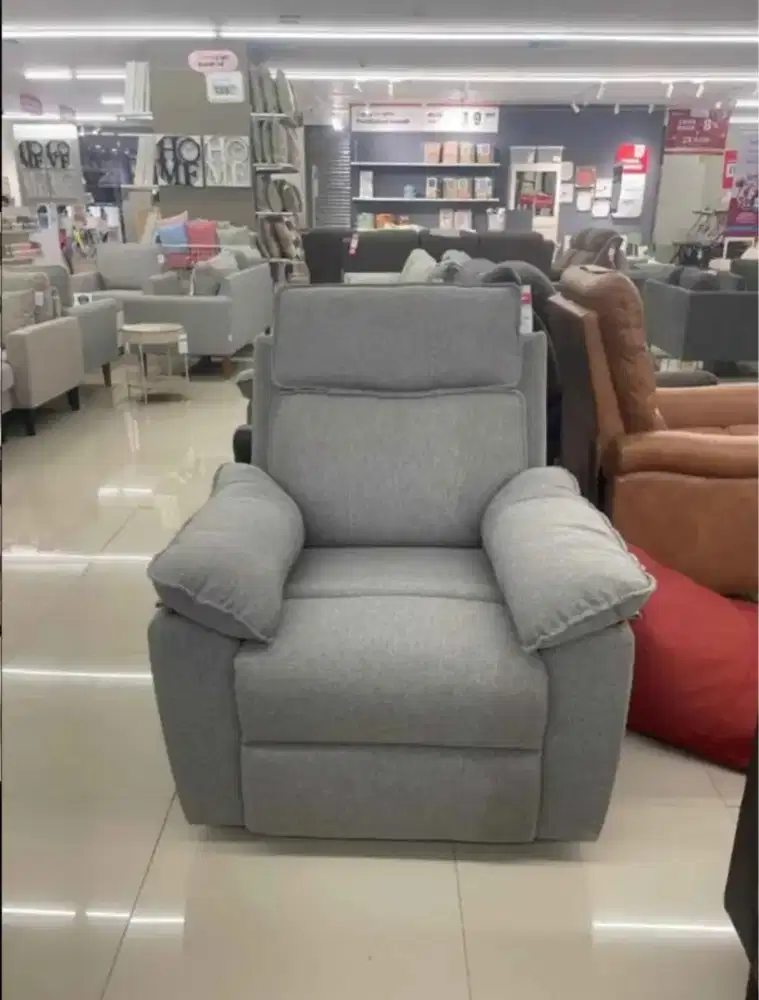 Neo Lorry Sofa Recliner 1S Light Grey