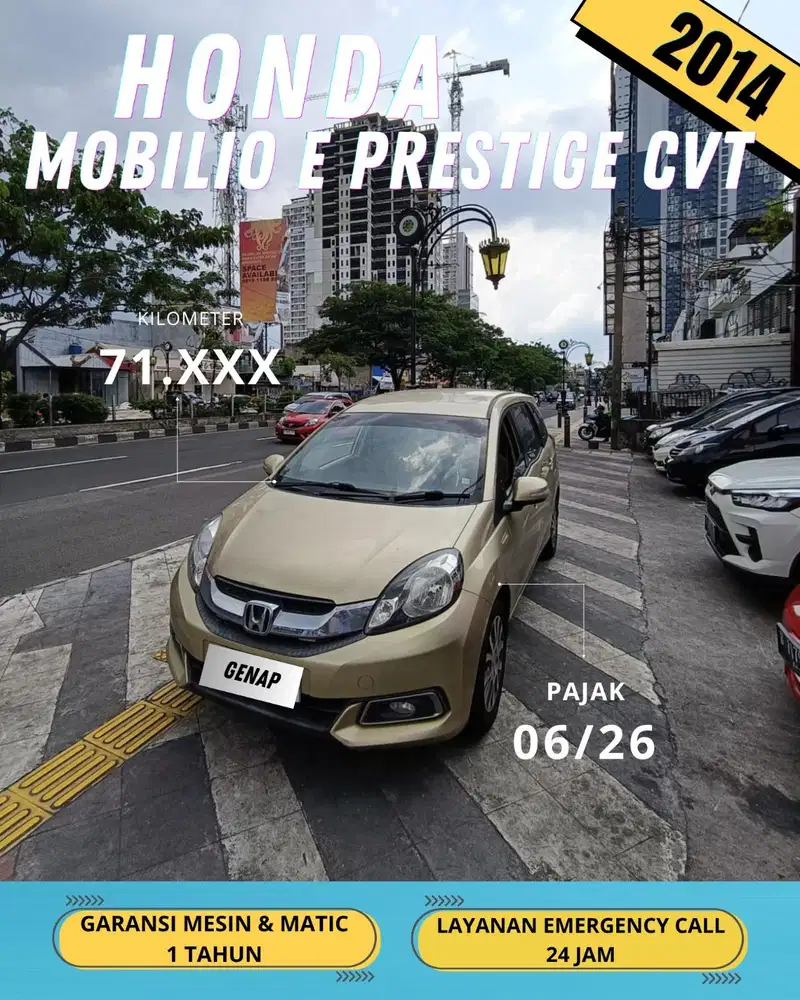 HONDA MOBILIO PRESTIGE 2014 AT MATIC / GENAP