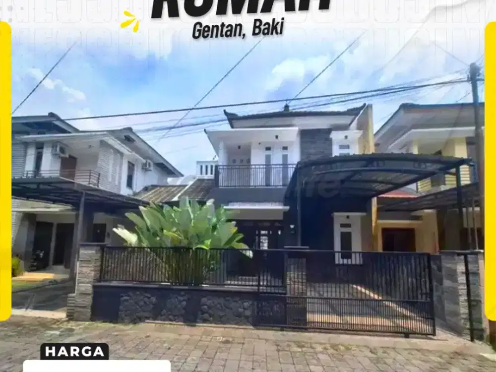 Rumah Mewah 2 Lantai di Puri Asri Pratama Gentan, Hunian Eksklusif One Gate System Dekat Solo Baru