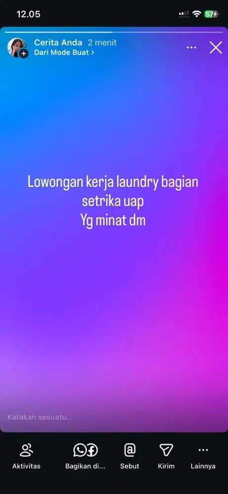 Lowongan setrika uap