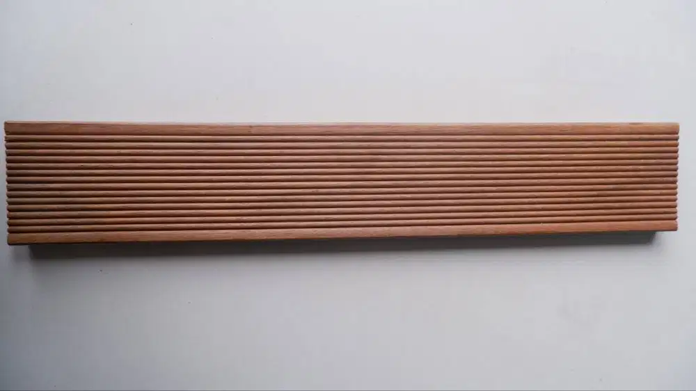 DECKING KAYU ULIN MOTIF REEDED, JUAL DECKING ULIN