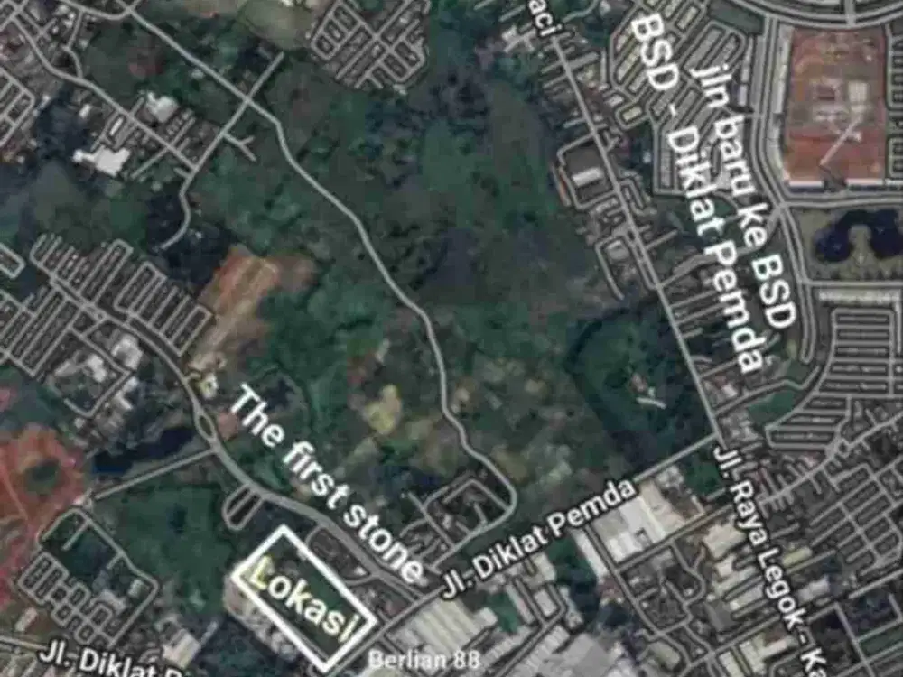 Jarang Ada! Tanah 2Ha SHM Samping Cendana Botanic Karawaci Tangerang Depan Bizpark, 5,5JT/m Nego