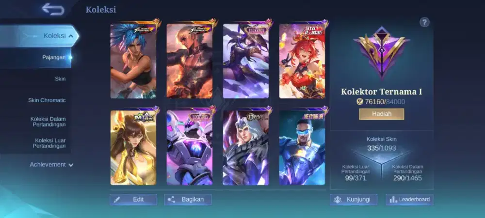 Akun mobile legends bang bang