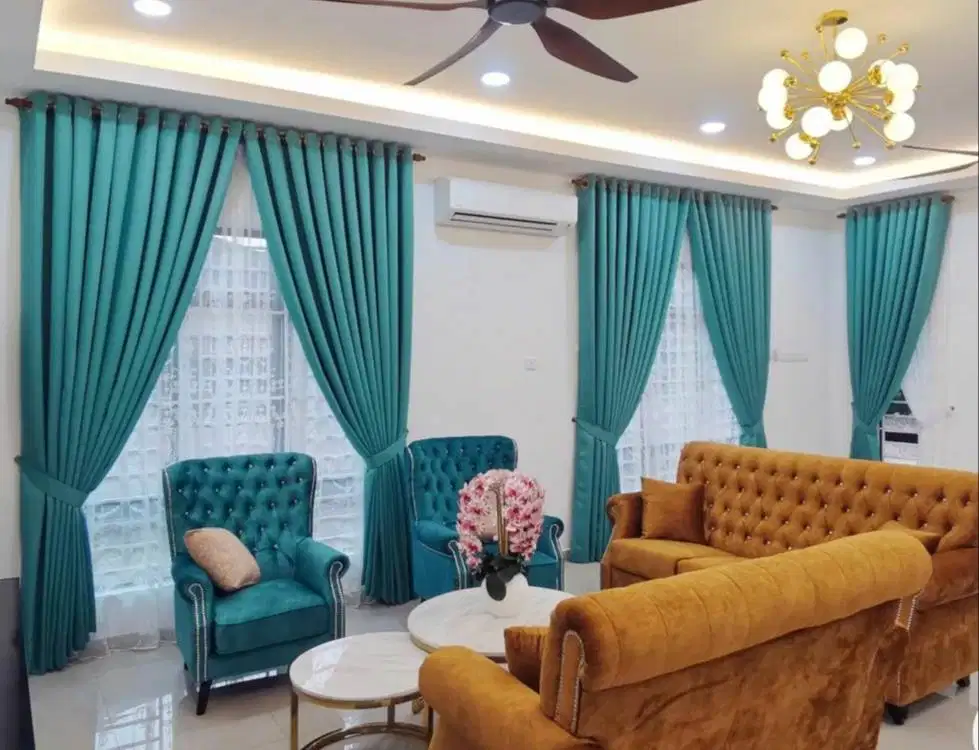 Menjual Gorden Blackout Pasang Skat Klinik Hordeng Gordyn Vitrase