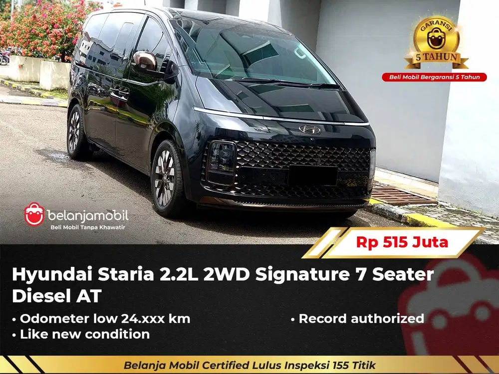 [ LOW KM 24RB ] Hyundai Staria 2.2L 2WD Signature 7 Seater Diesel 2021