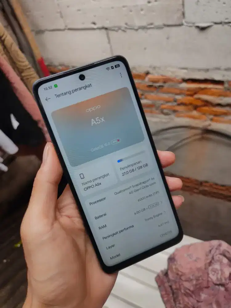 Oppo A5X 6/128gb 6000mah Orian