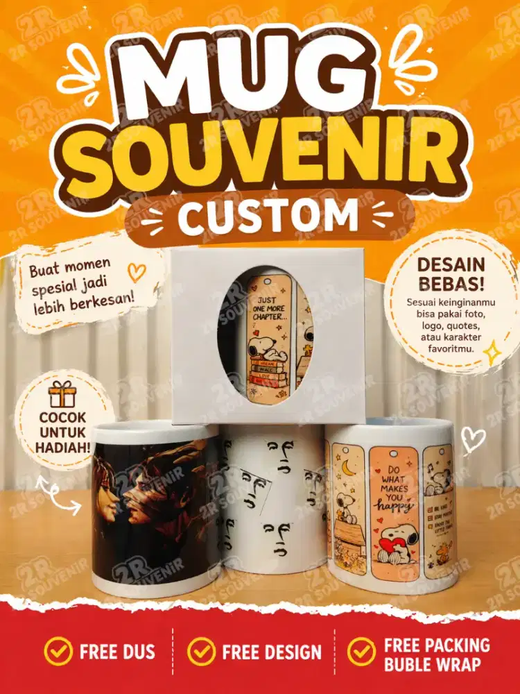 Mug Custom Murah Bisa Design Sendiri | Kado Unik & Estetik