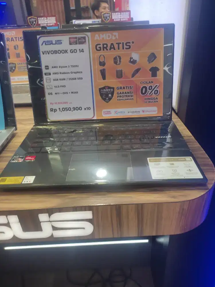 Asus vivobook go14 ram 8gb 512gb SSD bisa cicilan tanpa DP