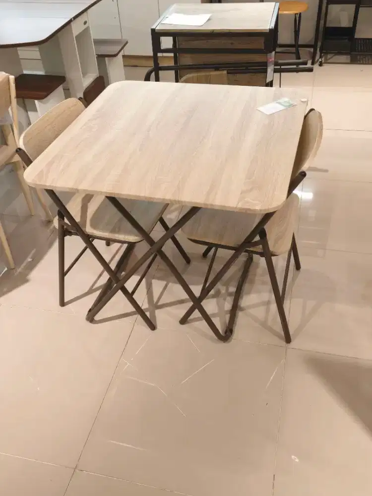 Set Meja Makan lipat murah