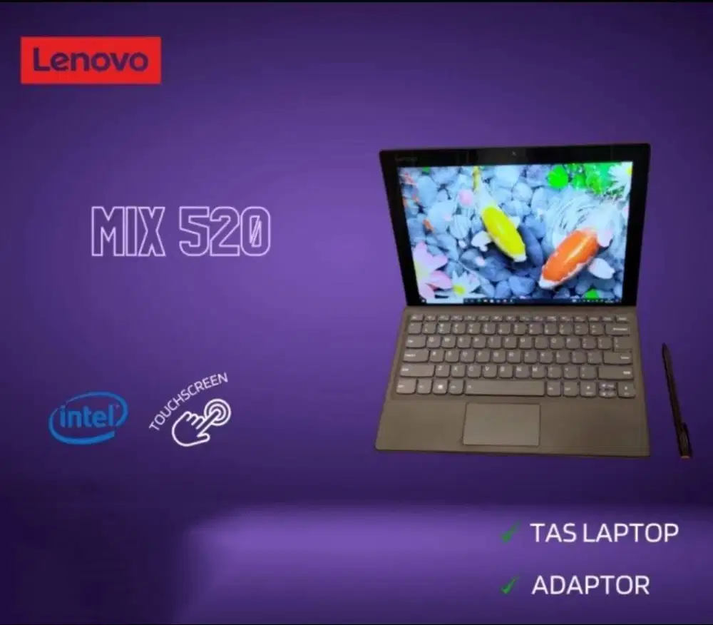 Laptop Lenovo mix 520 2in1 core i5 8250u Ram 8gb SSD Win *RRC
