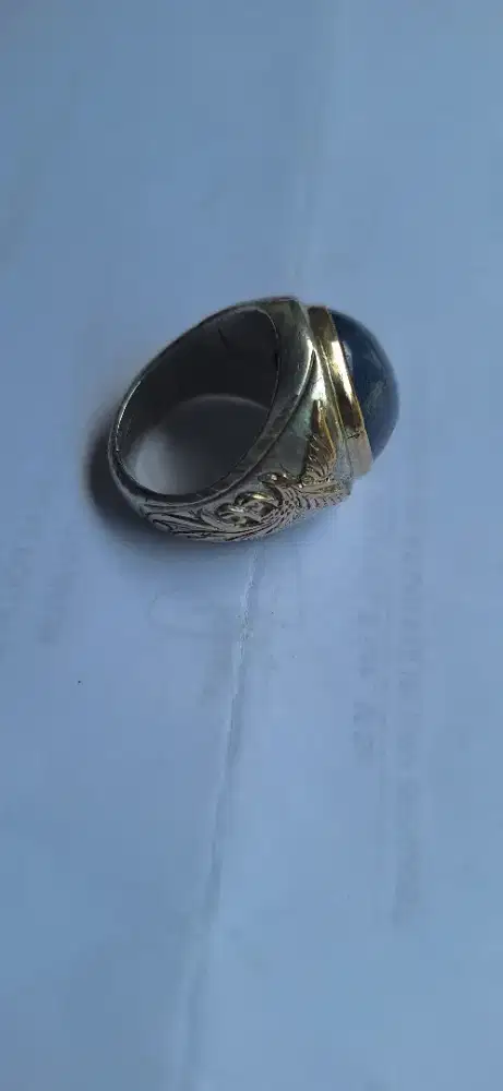 Cincin akik blue safir