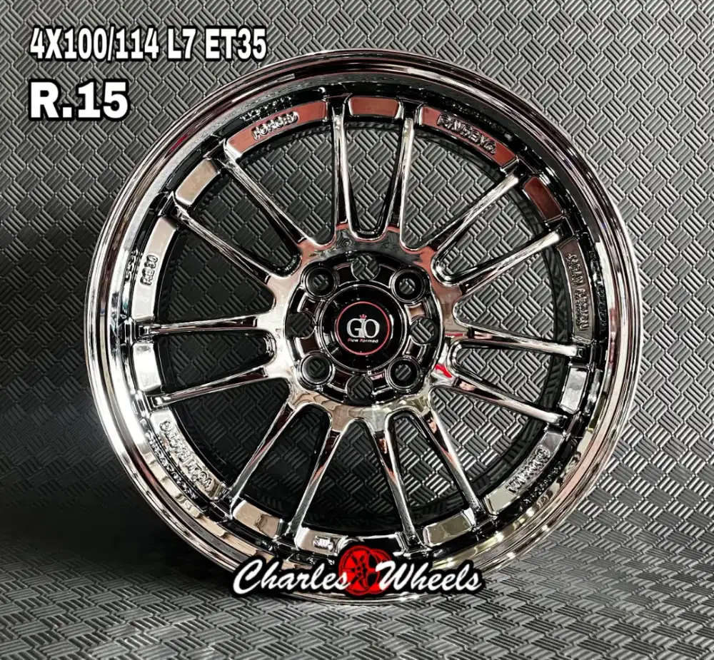 VELG BARU RE30 RING 15 BLACKCHROME