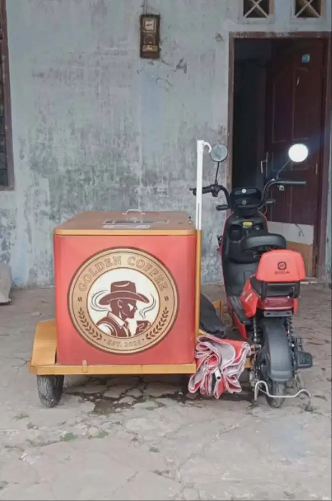 Jual 2 unit gerobak sepeda listrik merk goda