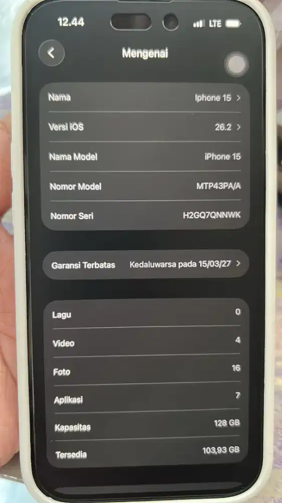 Jual IP 15 basic 128gb masih gress