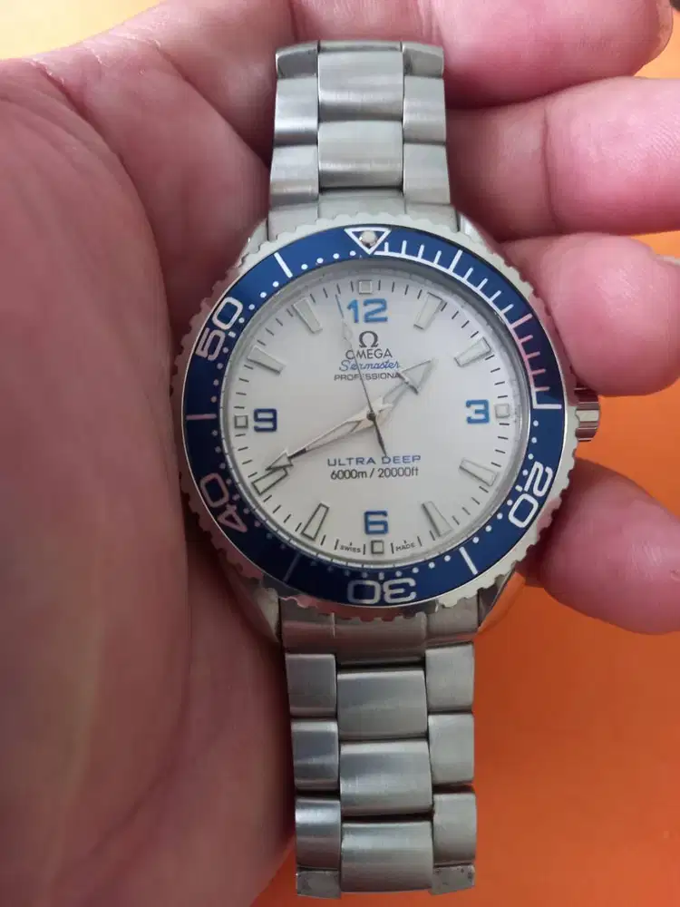 Omega Seamaster Planet Ocean White and Blue