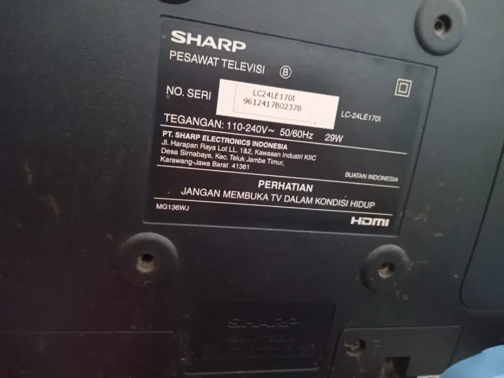 jual tv LCD merk SHARP 21 inc