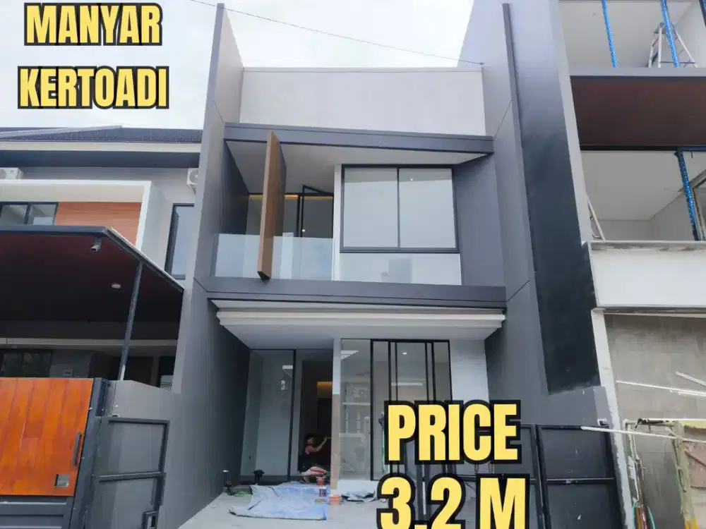 BARU GRESS  RUMAH MANYAR KERTOADI JALAN UTAMA, SURABAYA TIMUR  DEKAT KLAMPIS, SEMOLOWARU, NGINDEN, KERTAJAYA, DHARMAHUSADA, ITS, UNAIR, MERR, GALAXY M