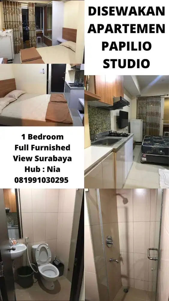 DIJUAL/DISEWAKAN APARTEMEN MURAH SURABAYA FREE SERVICE CHARGE