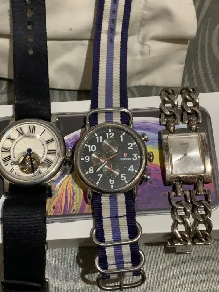 JAM TANGAN CARTIER,GUESS& EXPEDITION