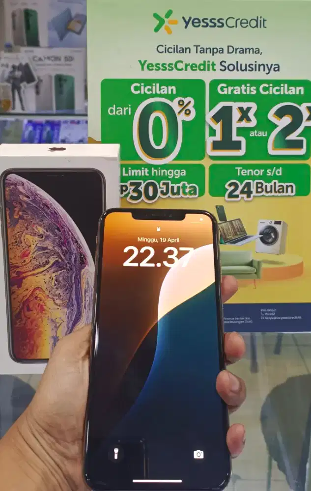 iphone Xs max 64gb Gold all operator bh 90% mulus komplit