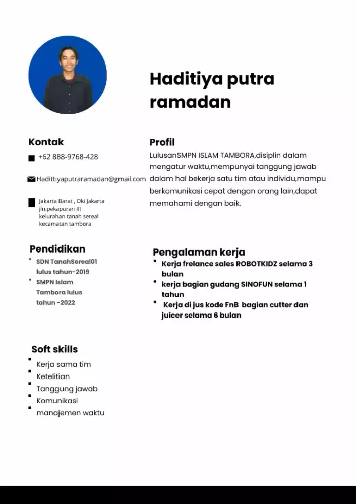 Info lowongan kerja FnB dan Gudang saya bersedia