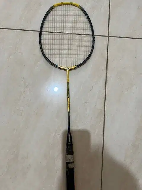 Raket Badminton LeonePro By Pro Ace Super Wave 3 (Yellow) siap pakai
