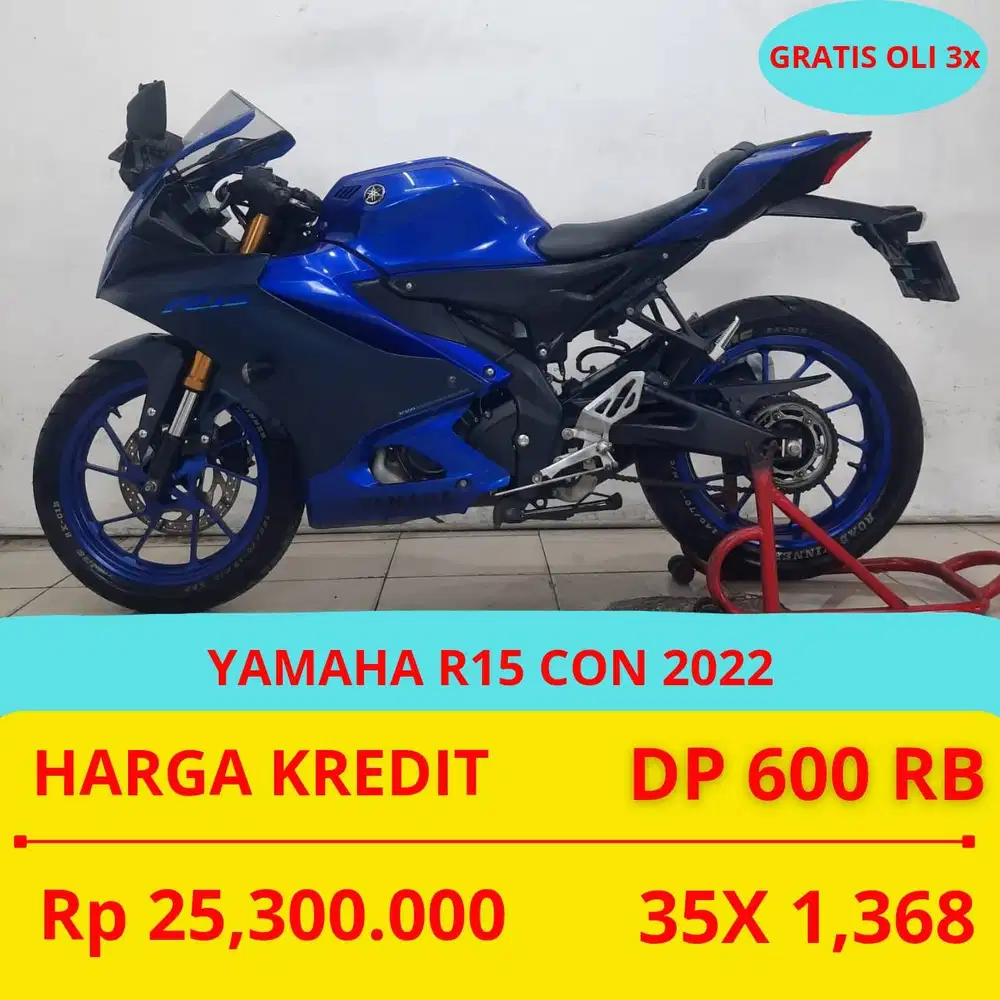 PROMO SUKSES MOTOR YAMAHA R15 CON 2022 DP MURAH 600 RIBU GUYS