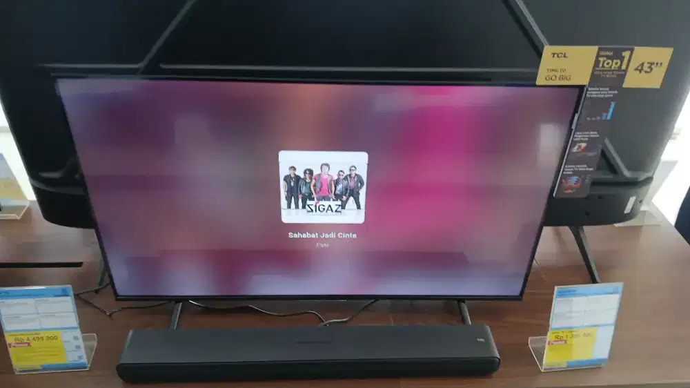 TV TCL 43P7K 43 INCH CICILAN/CASH BISA KE ERABLUE CIRENDEU