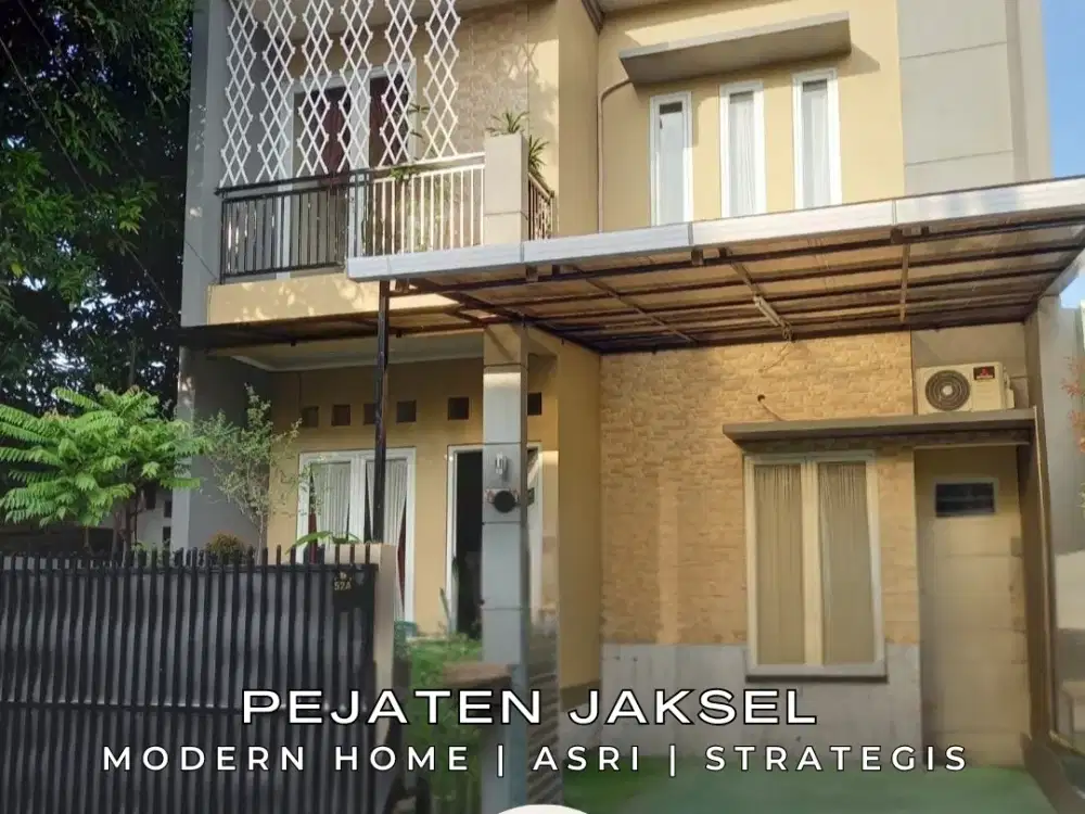 Rumah Modern 2 Lantai, Lokasi Strategis Dalam Kompleks Pejaten Jaksel - SHM