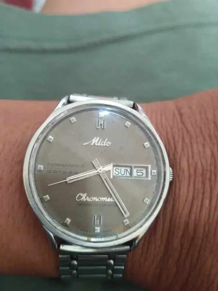 Jam tangan vintage mido chronometer