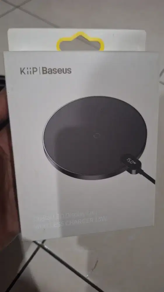 Jual Rugi - New - Kiip- Baseus Display Digital LED Wireless Charger Ge