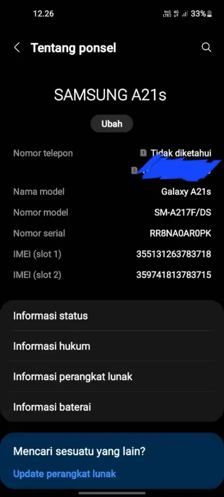 samsung a21s ram 6/64