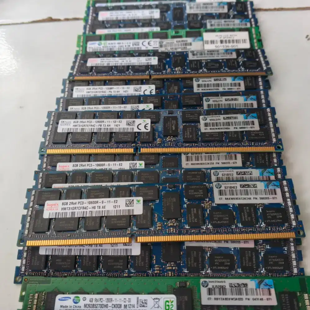 RAM SERVER DDR3 4GB DAN 8GB PC-10600R dan PC-12800R