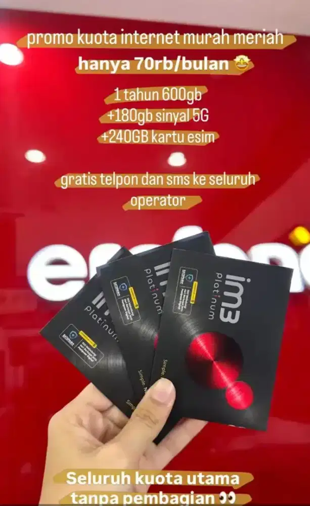 Indosat Platinum 780 GB 1 Tahun Hanya 60RB Tanpa Pembagian Kuita