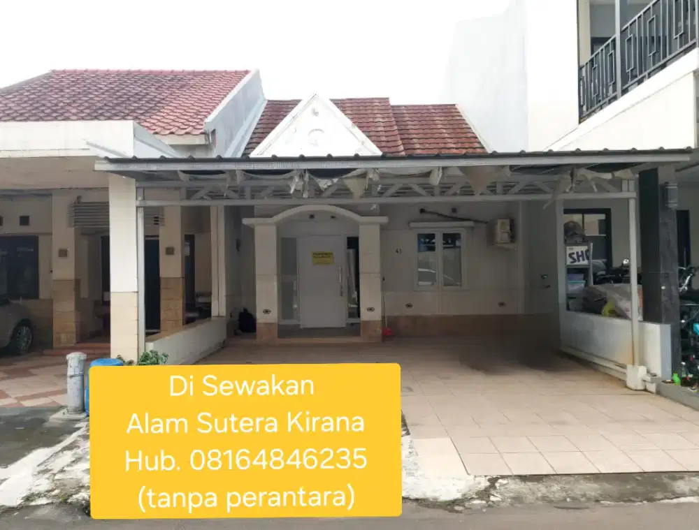 Di sewakan Rumah di Alam Sutera Kirana, Serpong Utara, TangSel, BANTEN
