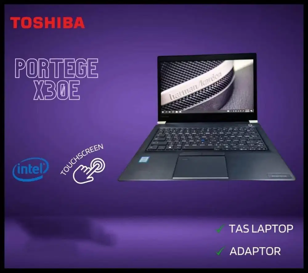 Laptop Toshiba Portege X30E i7 8550u Ram 16gb SSD Touchscreen *RRC