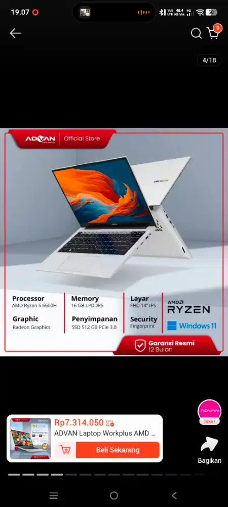 Advan Workplus Ryzen 5