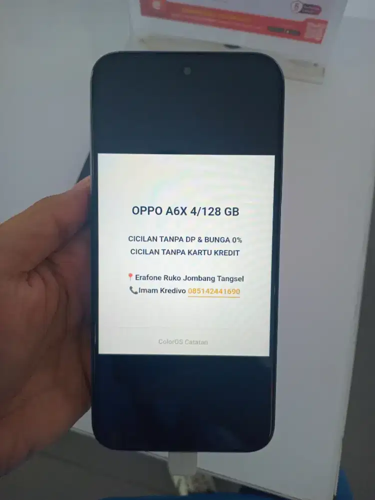 OPPO A6X 4/128 GB Cicilan Tanpa DP