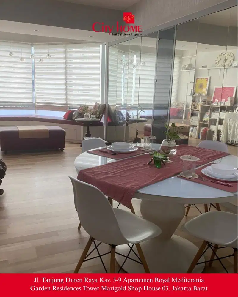 Dijual Apartemen Taman Anggrek – 2+1 BR Luas & Strategis!