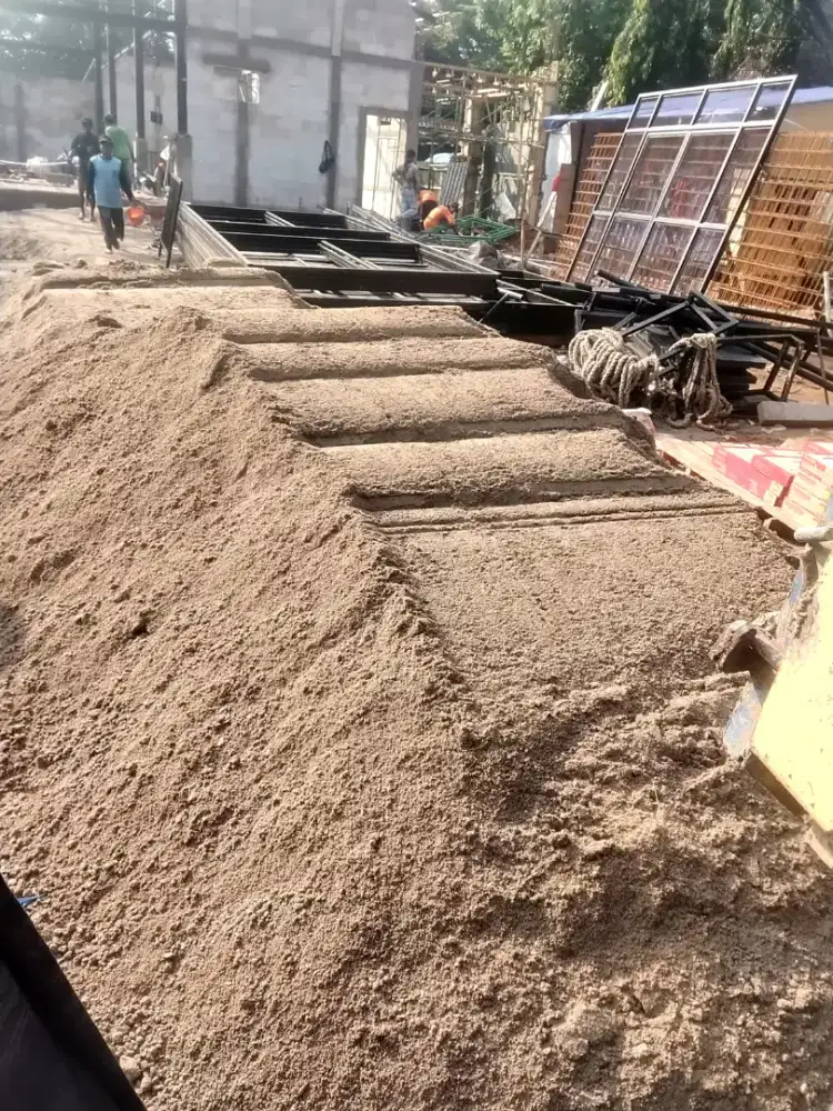 Pasir pasang batu belah kali sirdam limestone pasir bangka