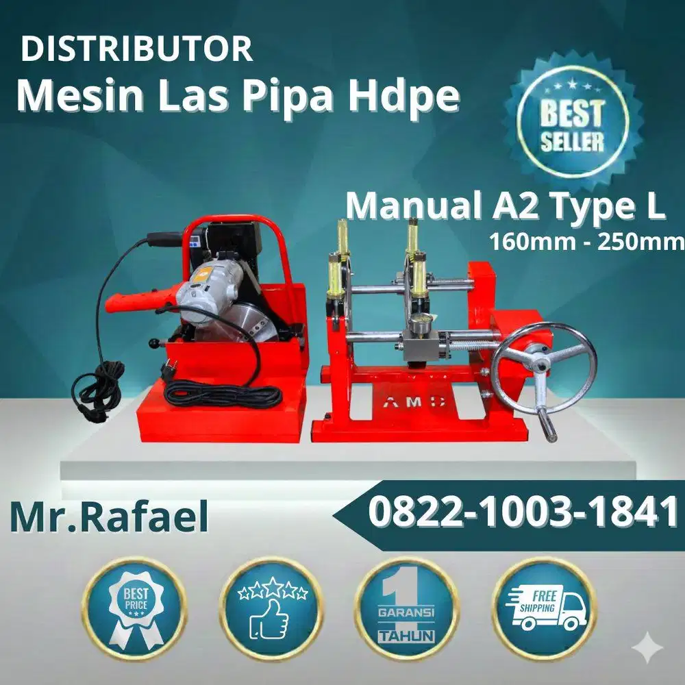 Mesin Las Pipa Hdpe 250mm Manual | Penyambungan Pipa Dari 2 - 10