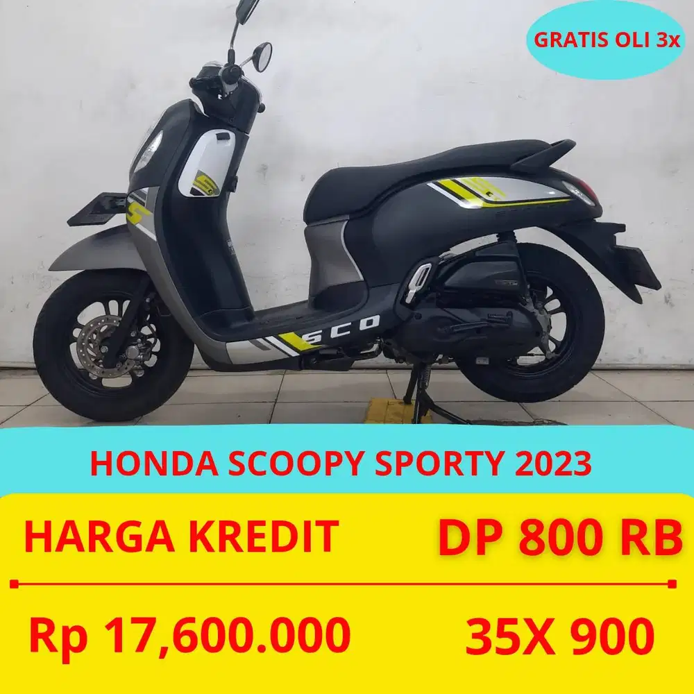 PROMO SUKSES MOTOR HONDA SCOOPY SPORTY 2023 DP MURAH 800 RIBU GUYS