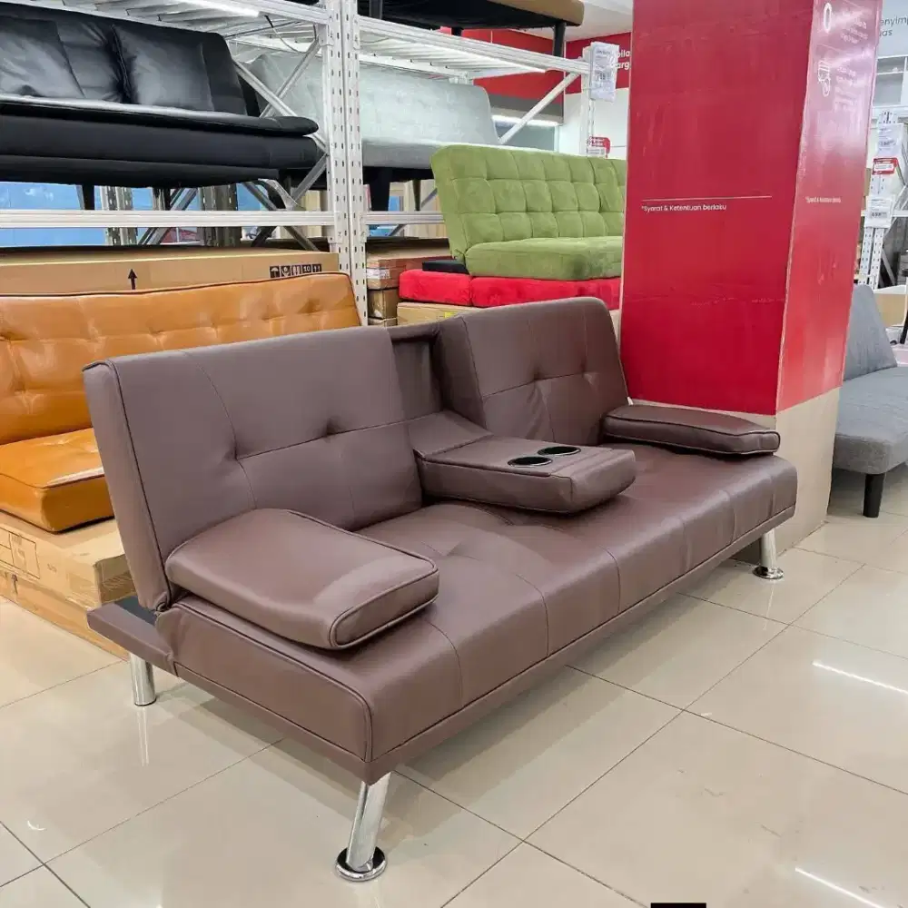 TERLARIS SOFA BED GENI BROWN 1 JUTAAN