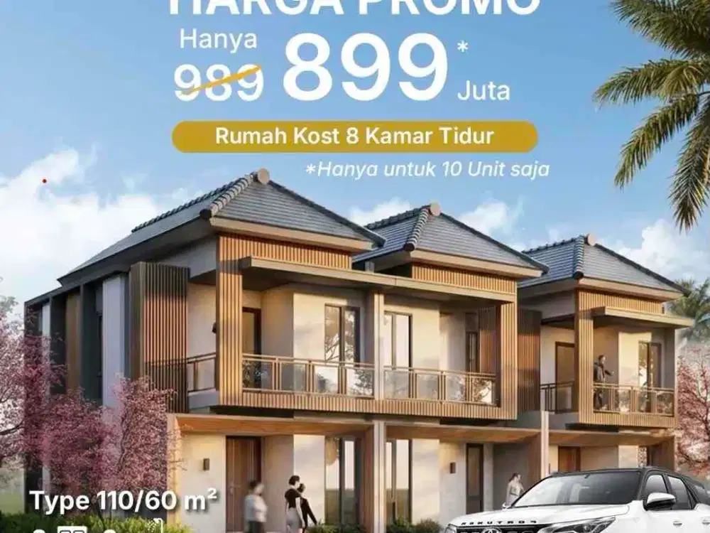 Kos Strategis 8 Kamar dekat Kampus Malang