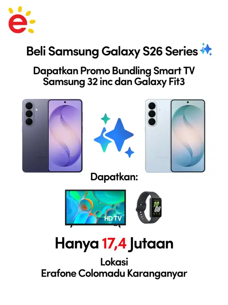 Promo Beli HP dapet Smart TV 32 Inc & Jam Tangan