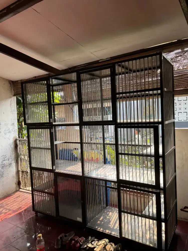 Kandang kucing 6 pintu size besar